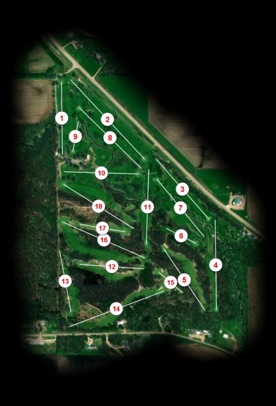 Shady Oaks Country Club course overview