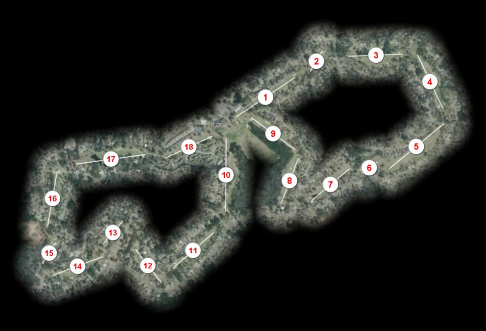 Diamondhead Country Club Pines course overview