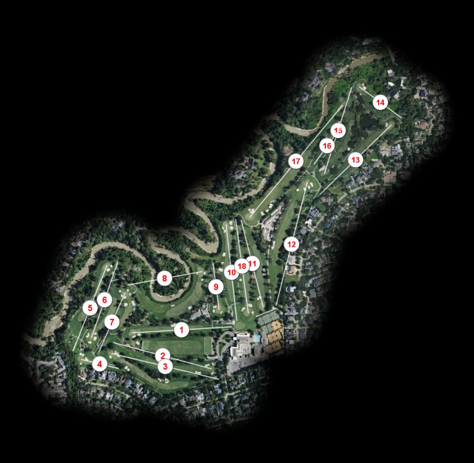 Houston Country Club course overview