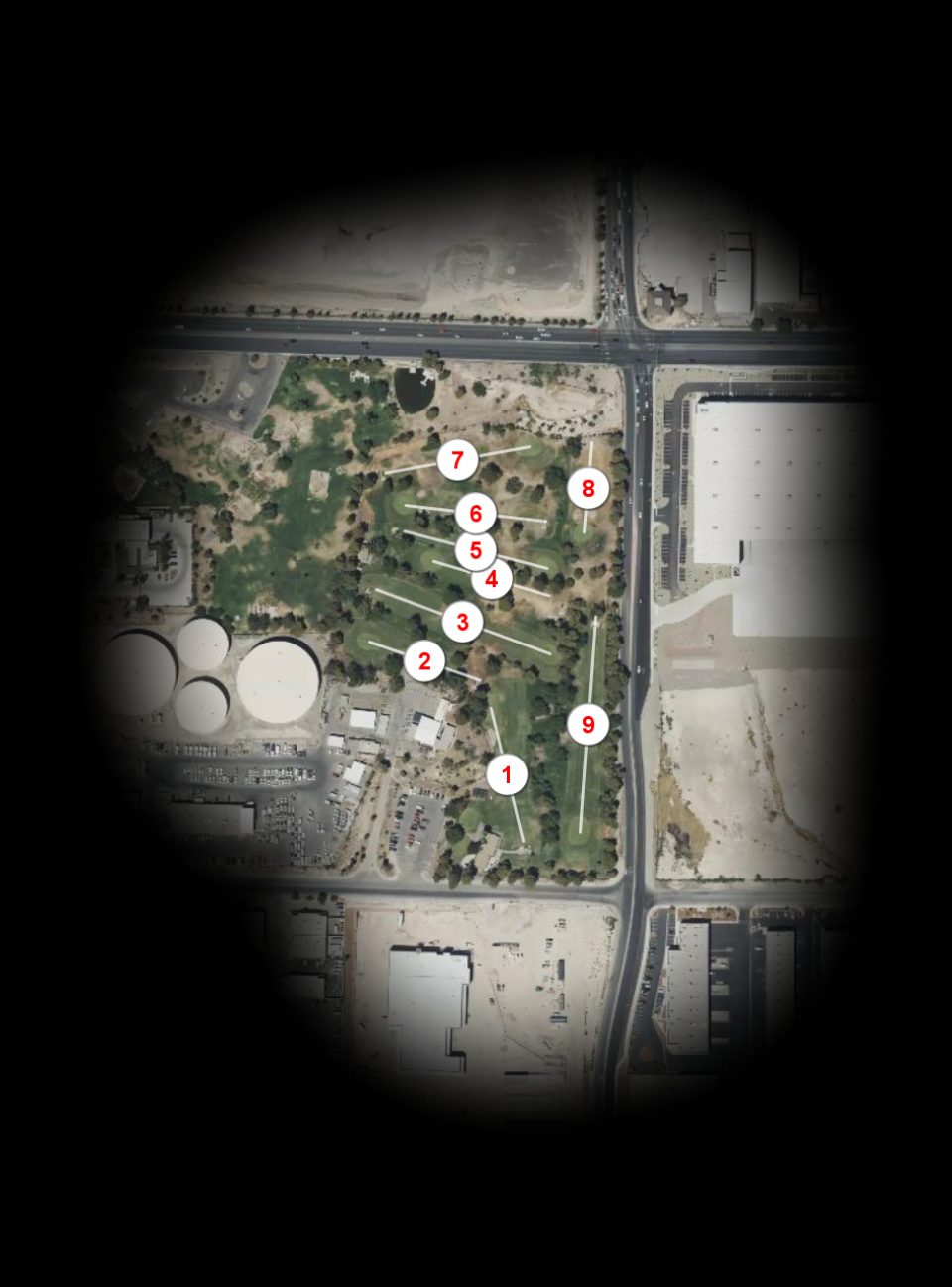 North Las Vegas Municipal Par 3 Golf course overview