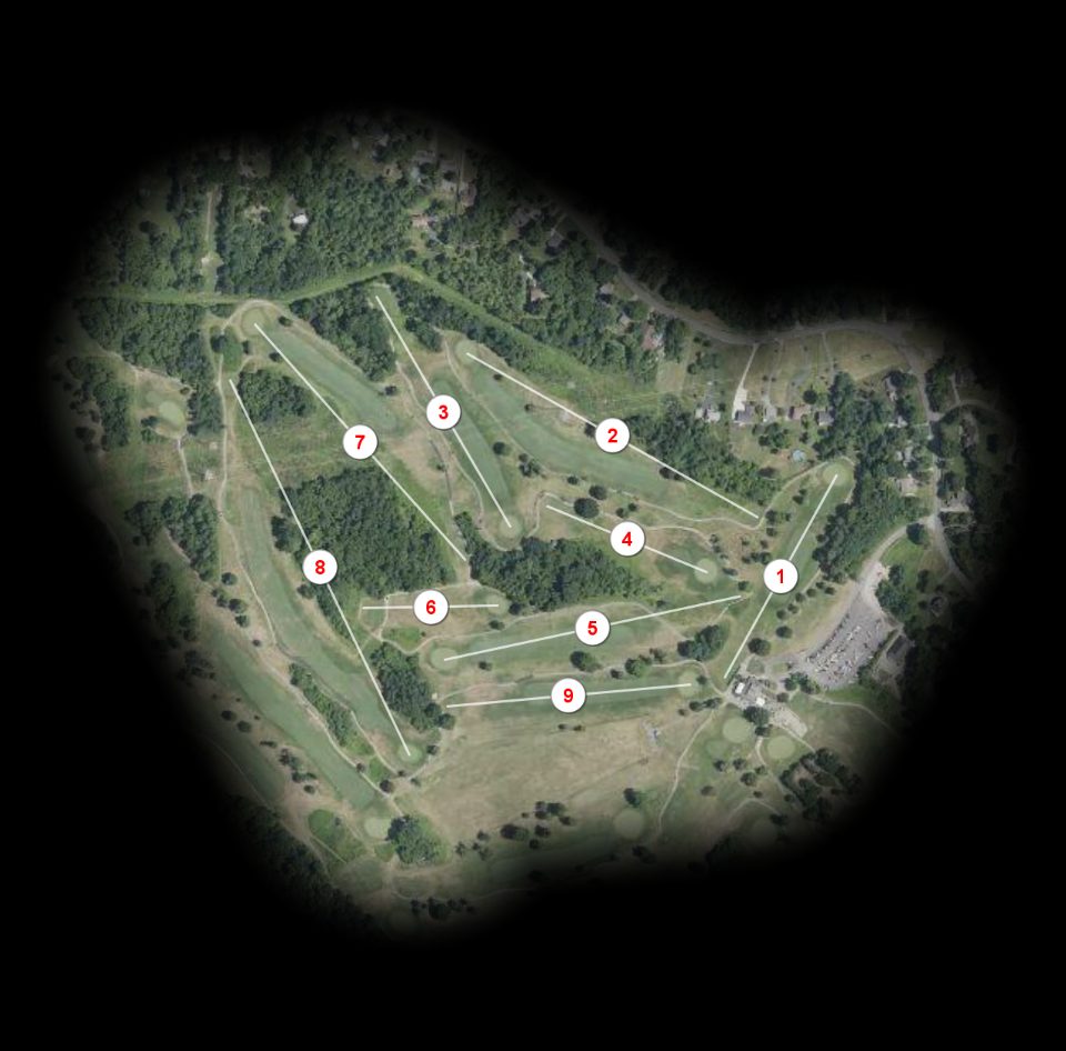 Blue nine at Neumann Golf Course