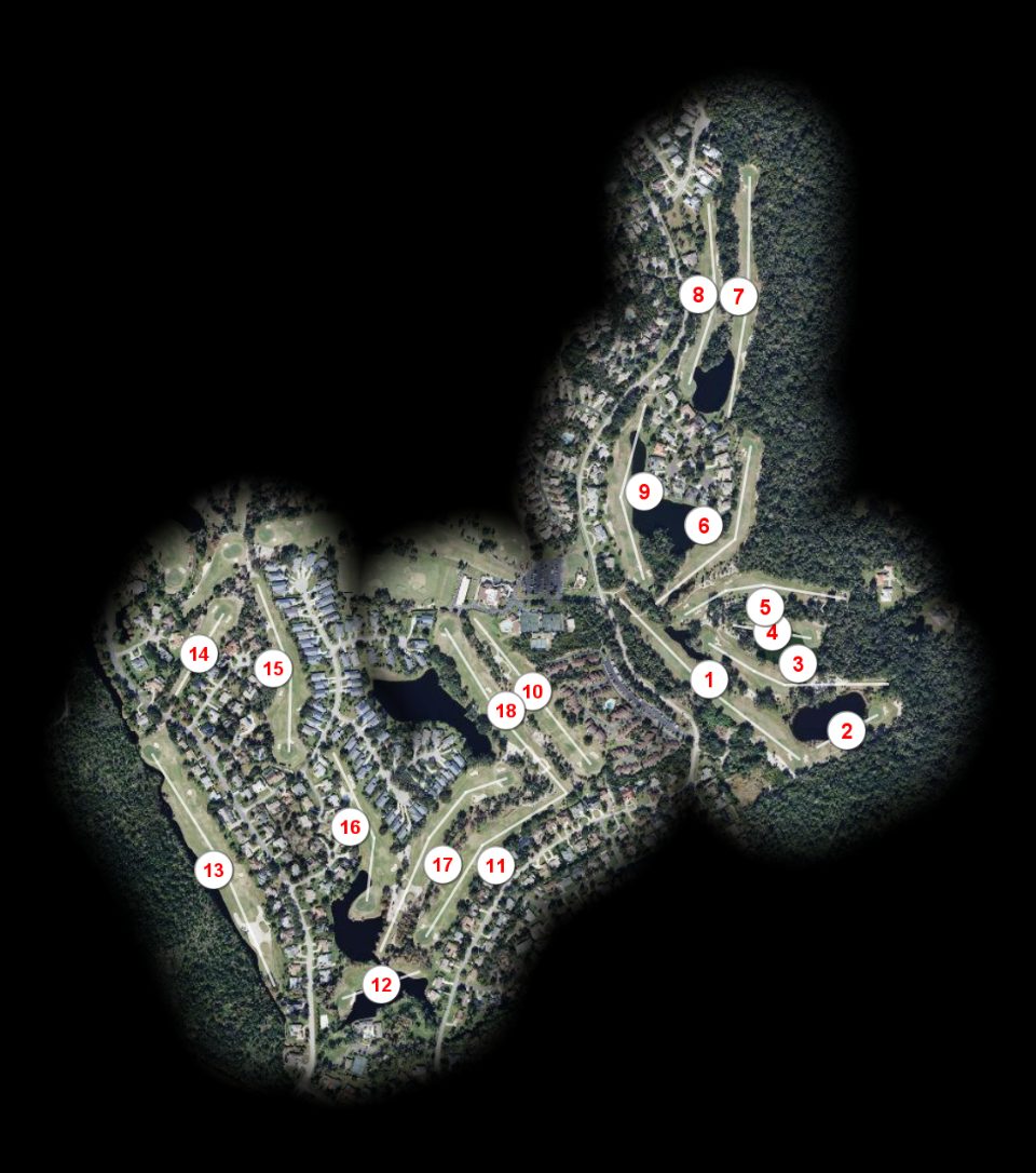 Sugar Mill Country Club Blue to White course overview