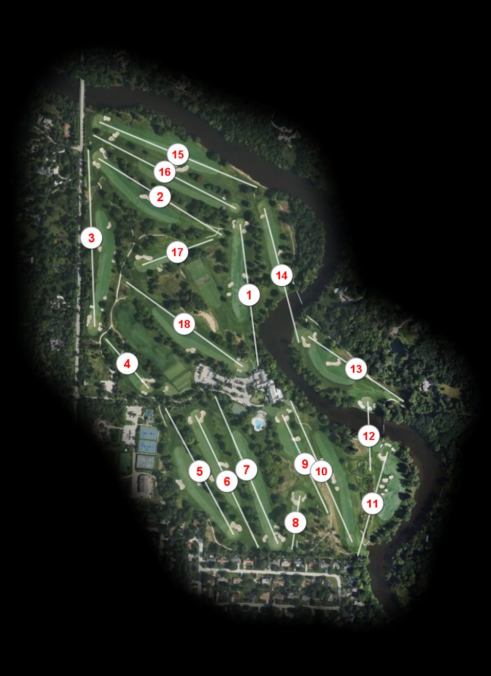Milwaukee Country Club course overview
