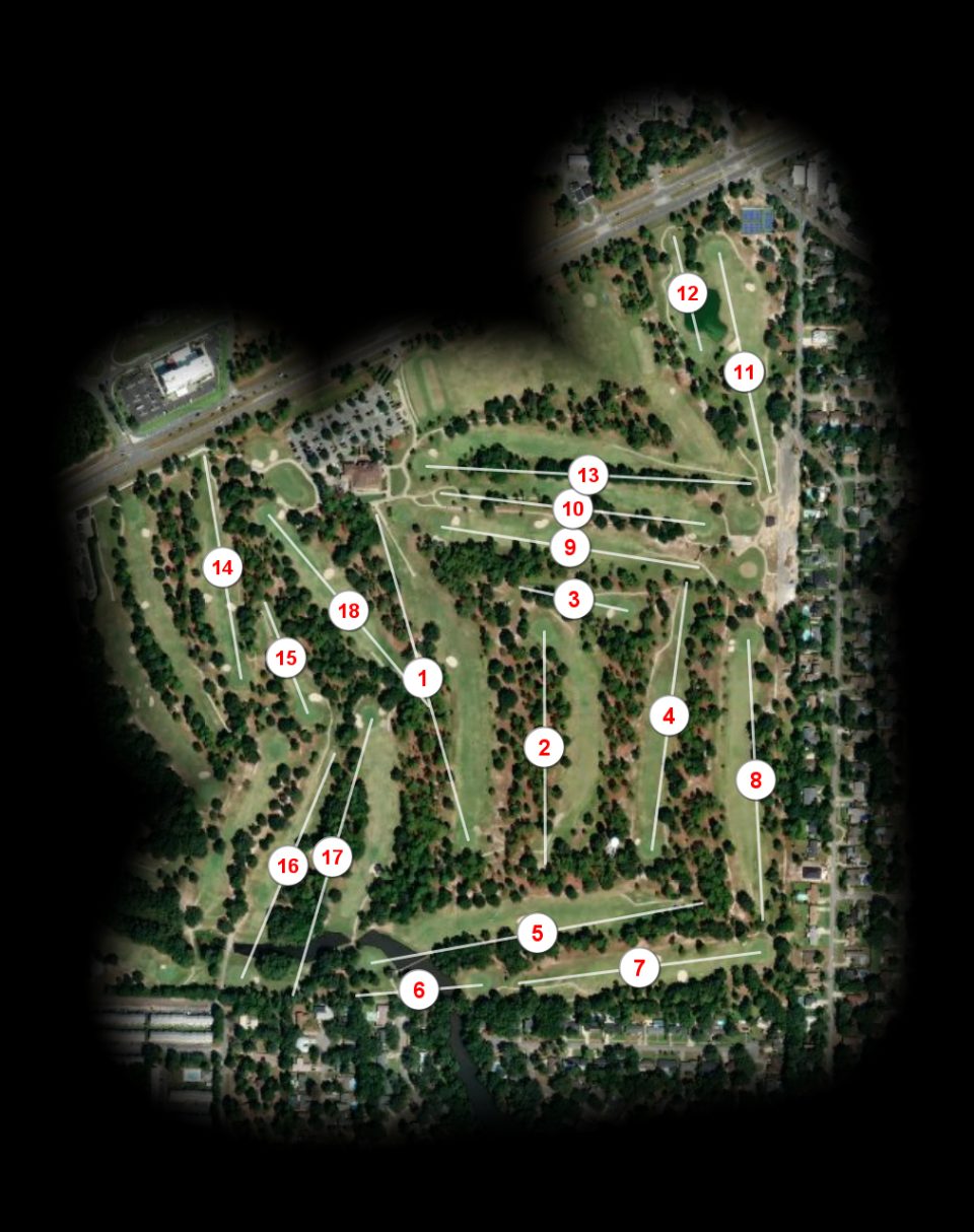 Fort Walton Beach Golf Course Pines course overview