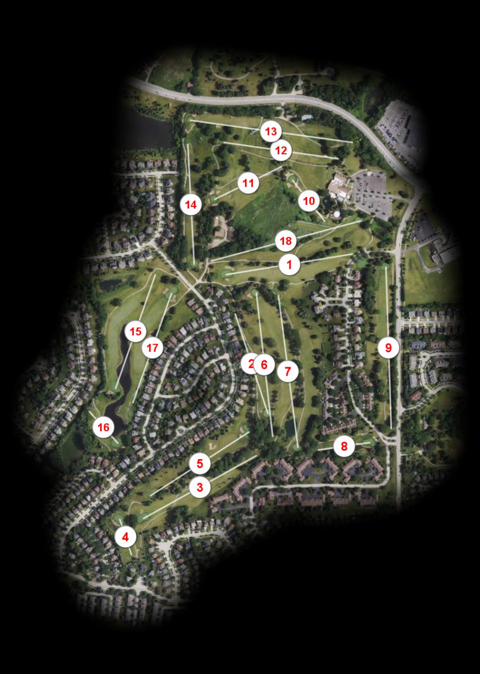 Villa Olivia Country Club course overview