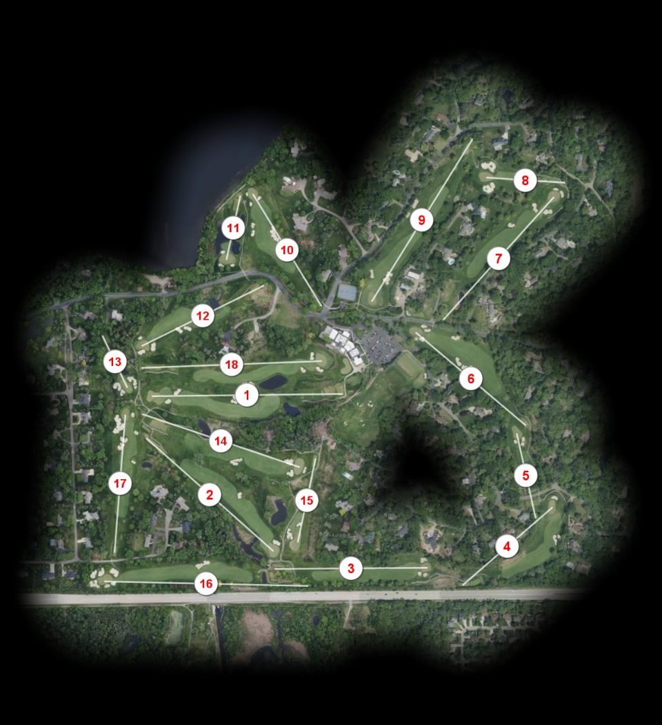 North Oaks Golf Club course overview