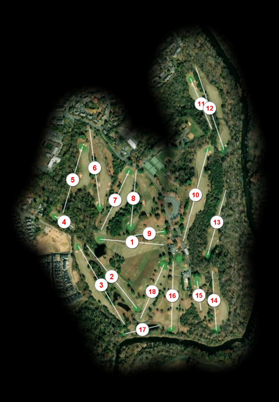 Meadowcreek Golf Course Charlottesville course overview