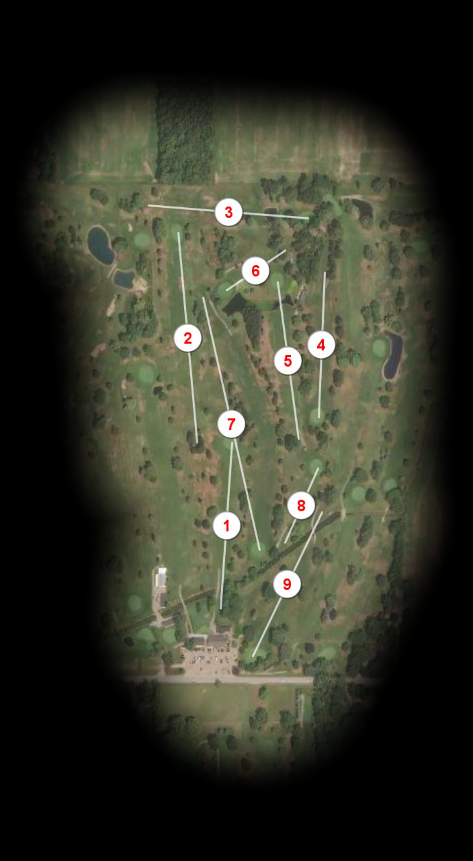 Front nine at Twin Oaks Golf Course