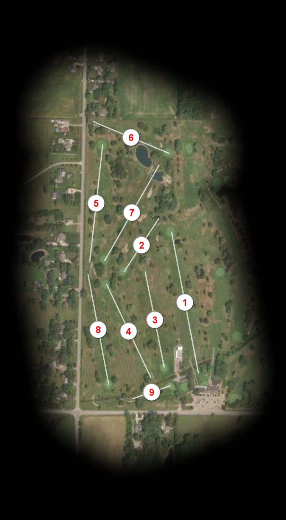 Back nine at Twin Oaks Golf Course
