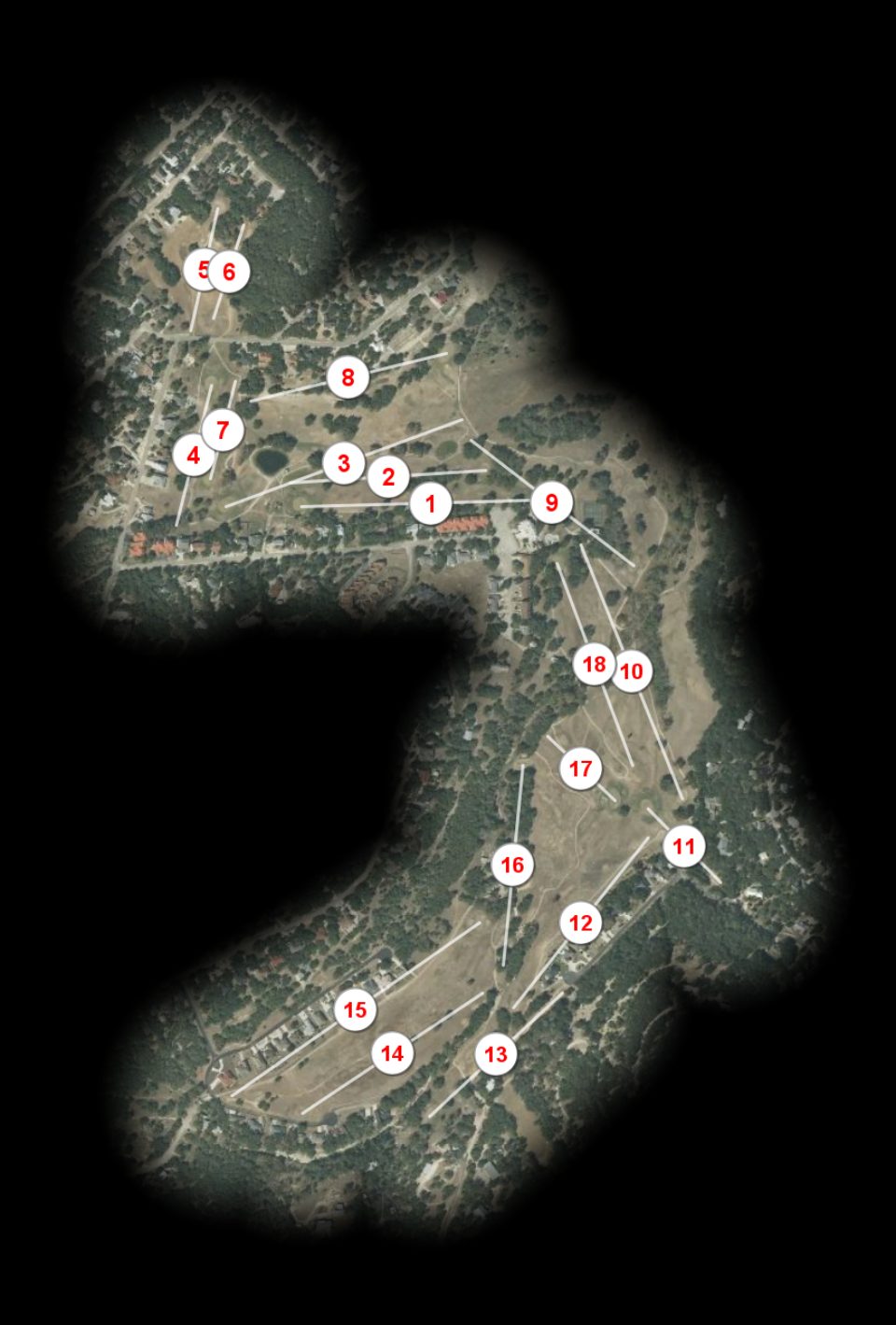 Lakeside Golf Club Canyon Lake course overview