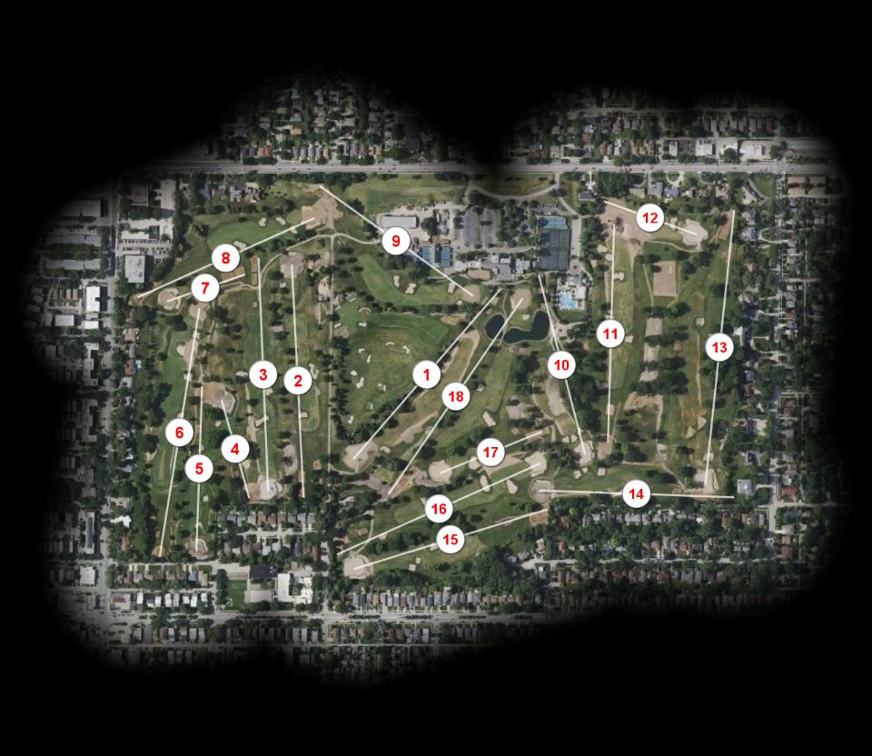 Evanston Golf Club course overview