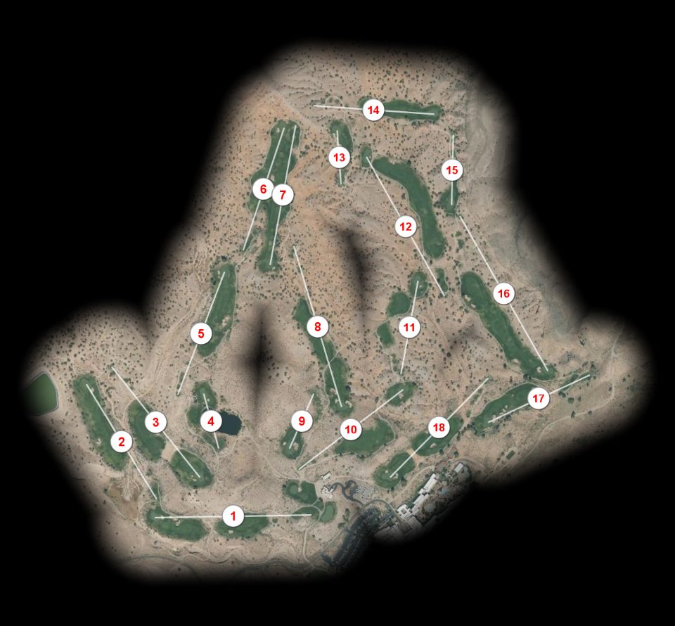 Twin Warriors Golf Club at Hyatt Tamaya Twin Warriors at Hyatt Tamaya course overview
