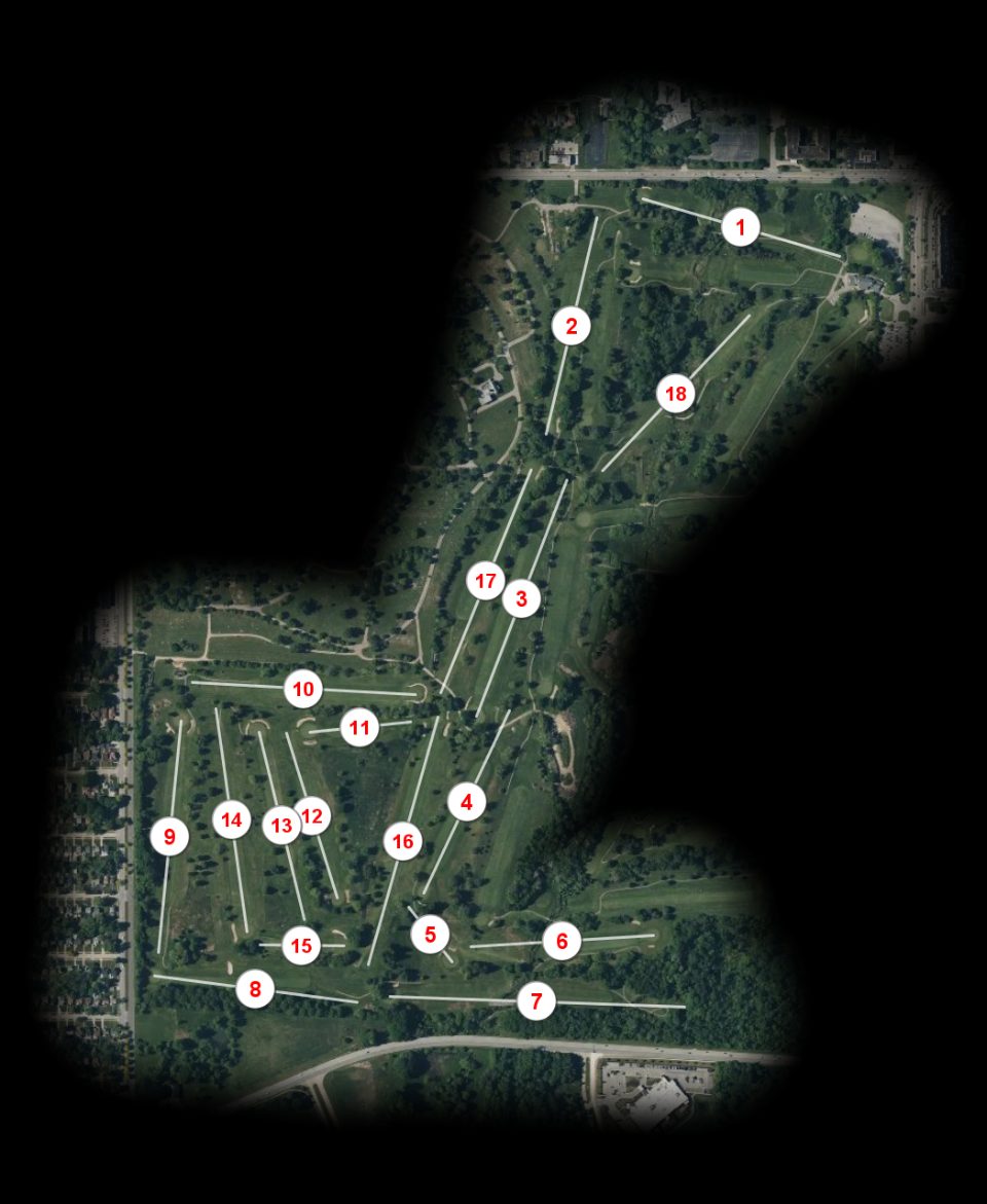 Highland Park Golf Course Blue course overview