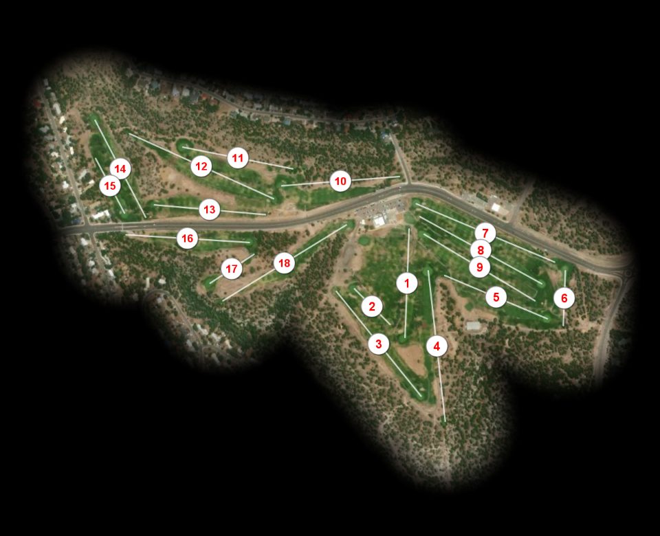 Los Alamos County Golf Course course overview