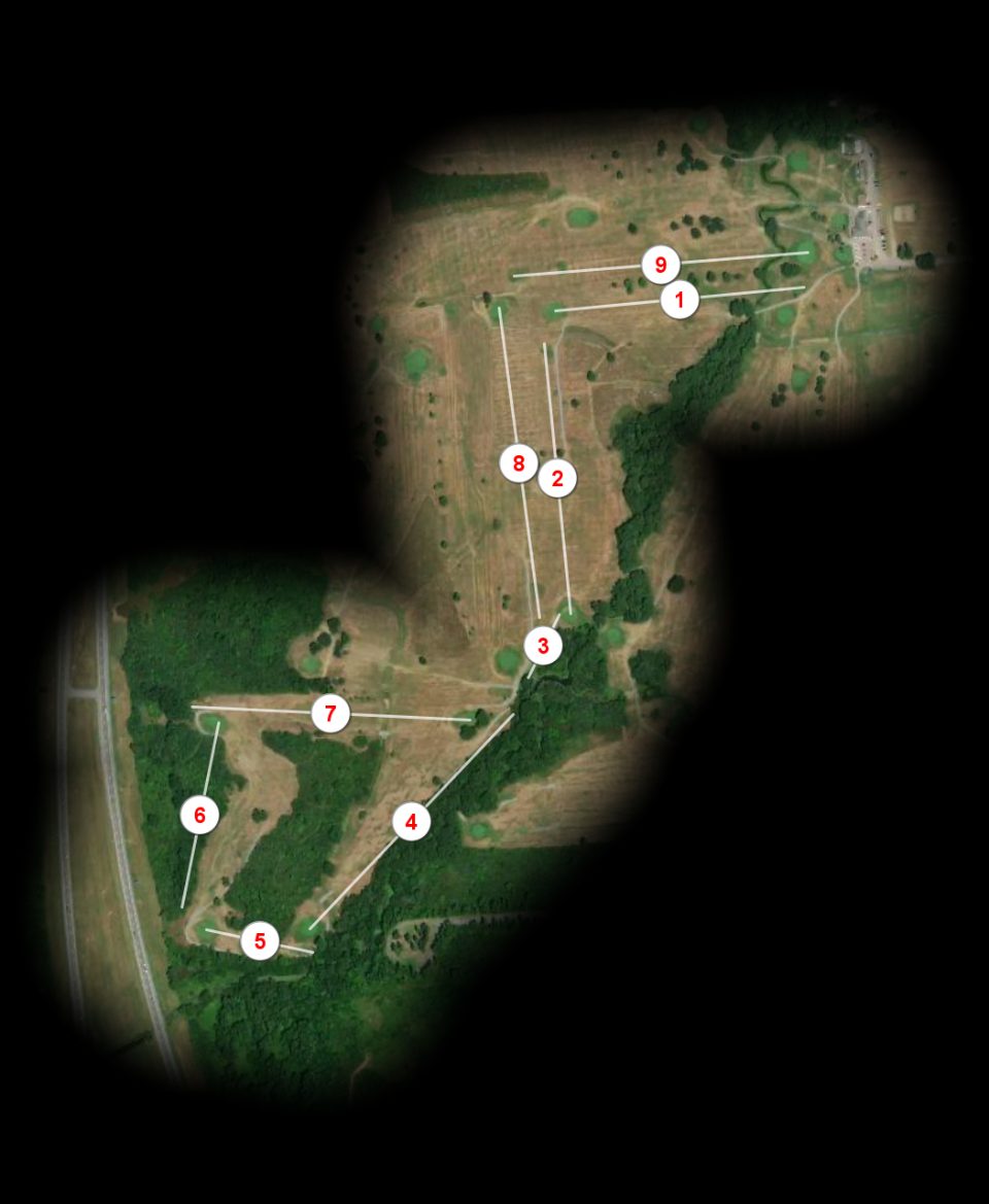 Yellow nine at Willow Brook Golf Club