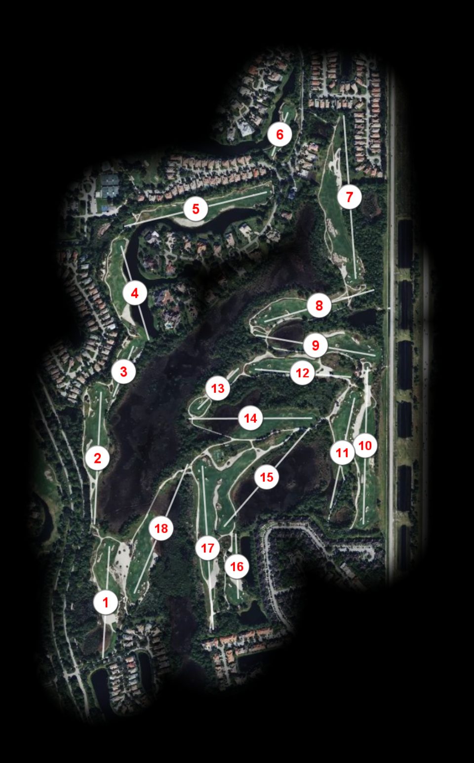 PGA Village Golf Club Dye course overview
